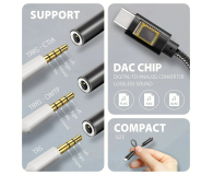 Axagon ADA-HC, USB-C - 3.5mm jack - Hi-Res DAC, 384kHz/32bit - 1353391 - zdjęcie 8